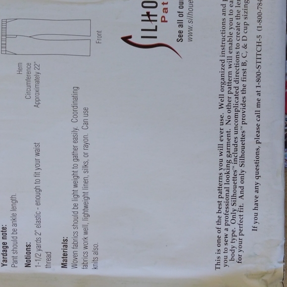 Silhouette Patterns Woven Yoga Pants. - Picture 13 of 13